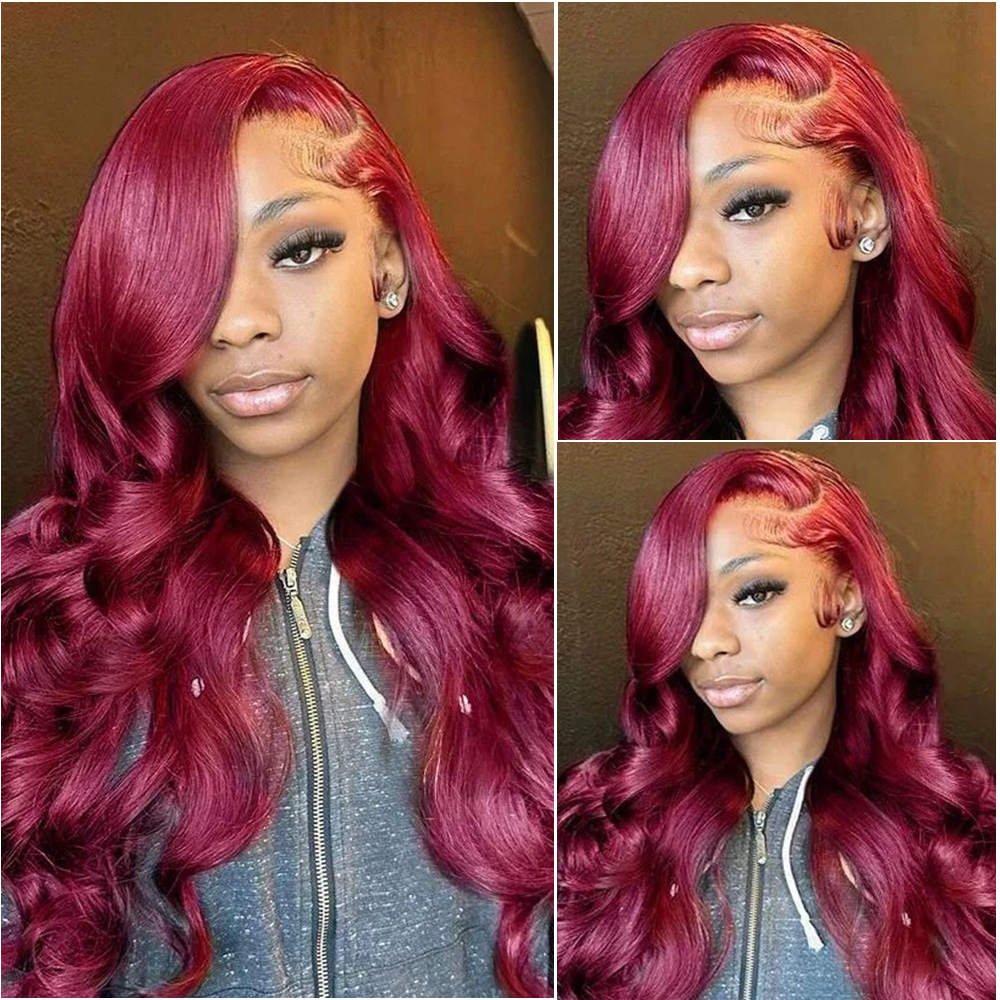 Burgundy 13x6 HD Lace Frontal  - Body Jewelry Underwear review and price