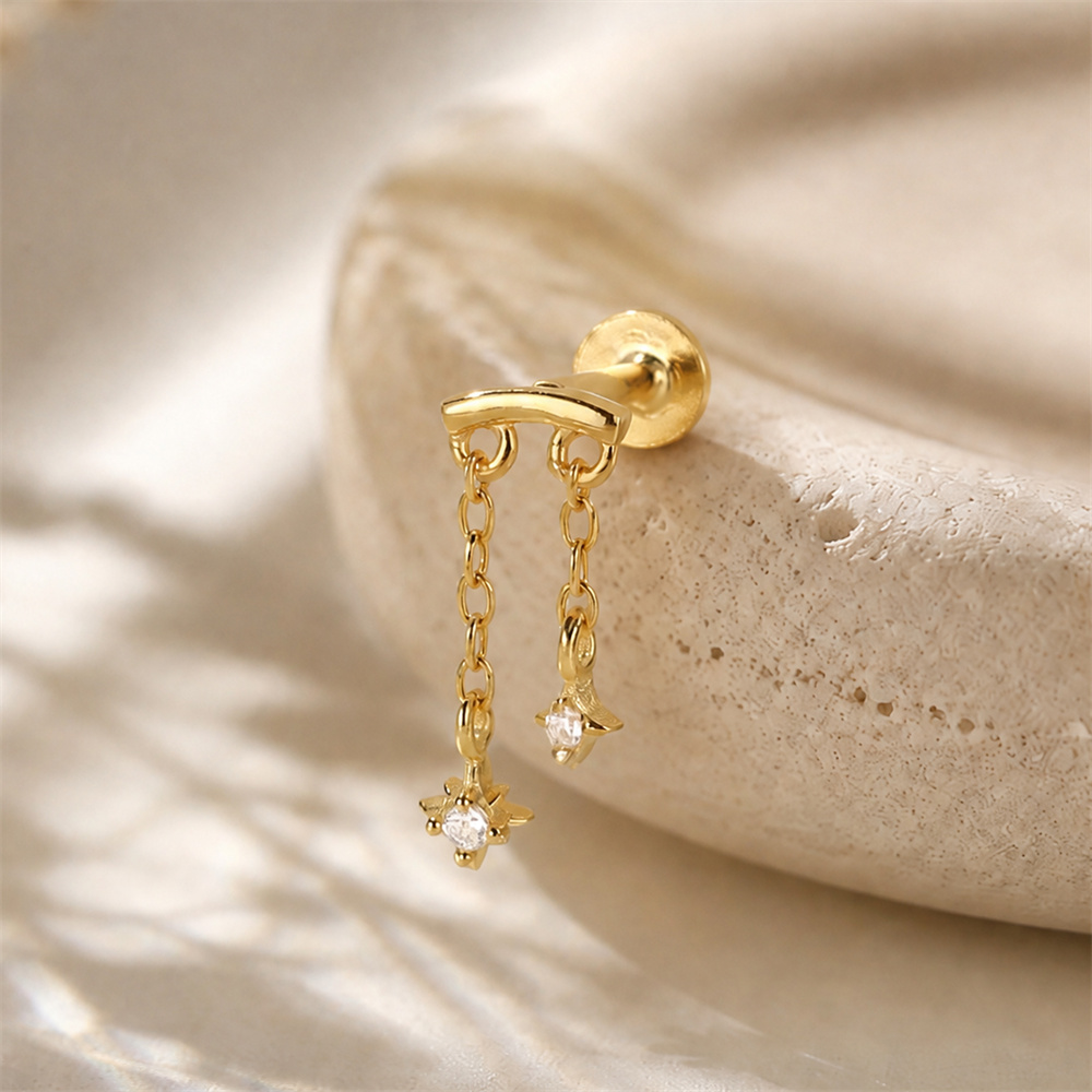 AIDE 925 Sterling Silver Octag - Star Flat Back review and price