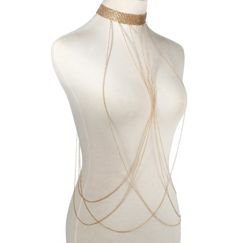 Gold Color Body Chain Women  R - Body Jewelry Luxury review and price
