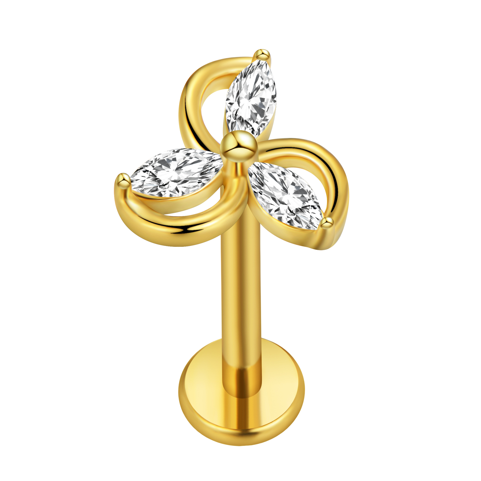 Maple Leaf Labret Piercing Sta - Body Jewelry Labret review and price