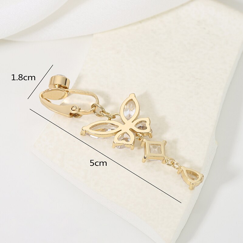 Clip On Belly Button Ring Butt - Body Jewelry Piercing review and price