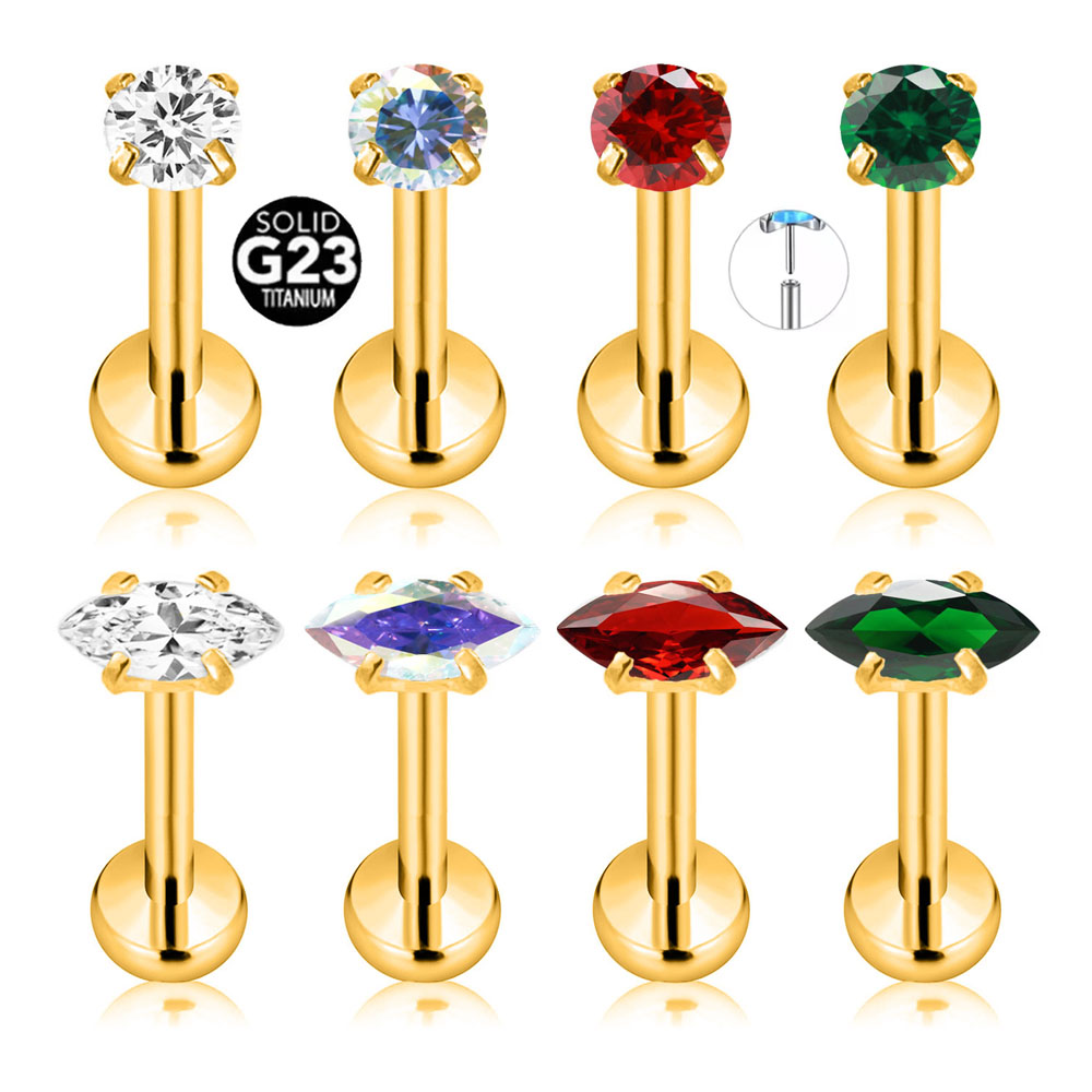 ASTM F136 G23 Titanium Marquis - Body Jewelry Threadless review and price