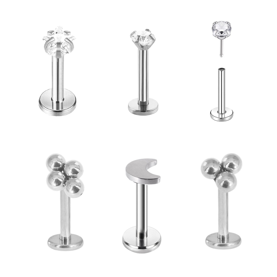 1Pc Surgical Steel Cluster Bal - Body Jewelry Threadless review and price