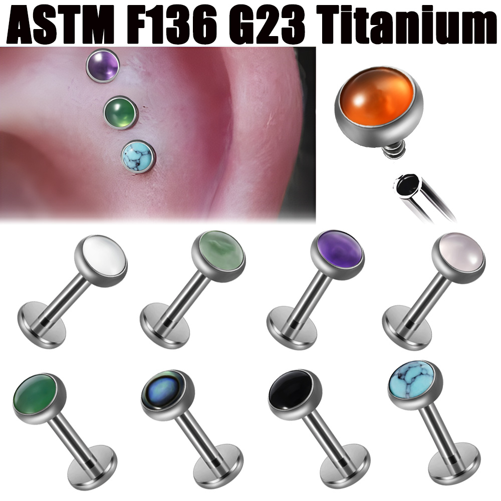 1PC 16g G23 Titanium Crystal&S - Body Jewelry Labret review and price