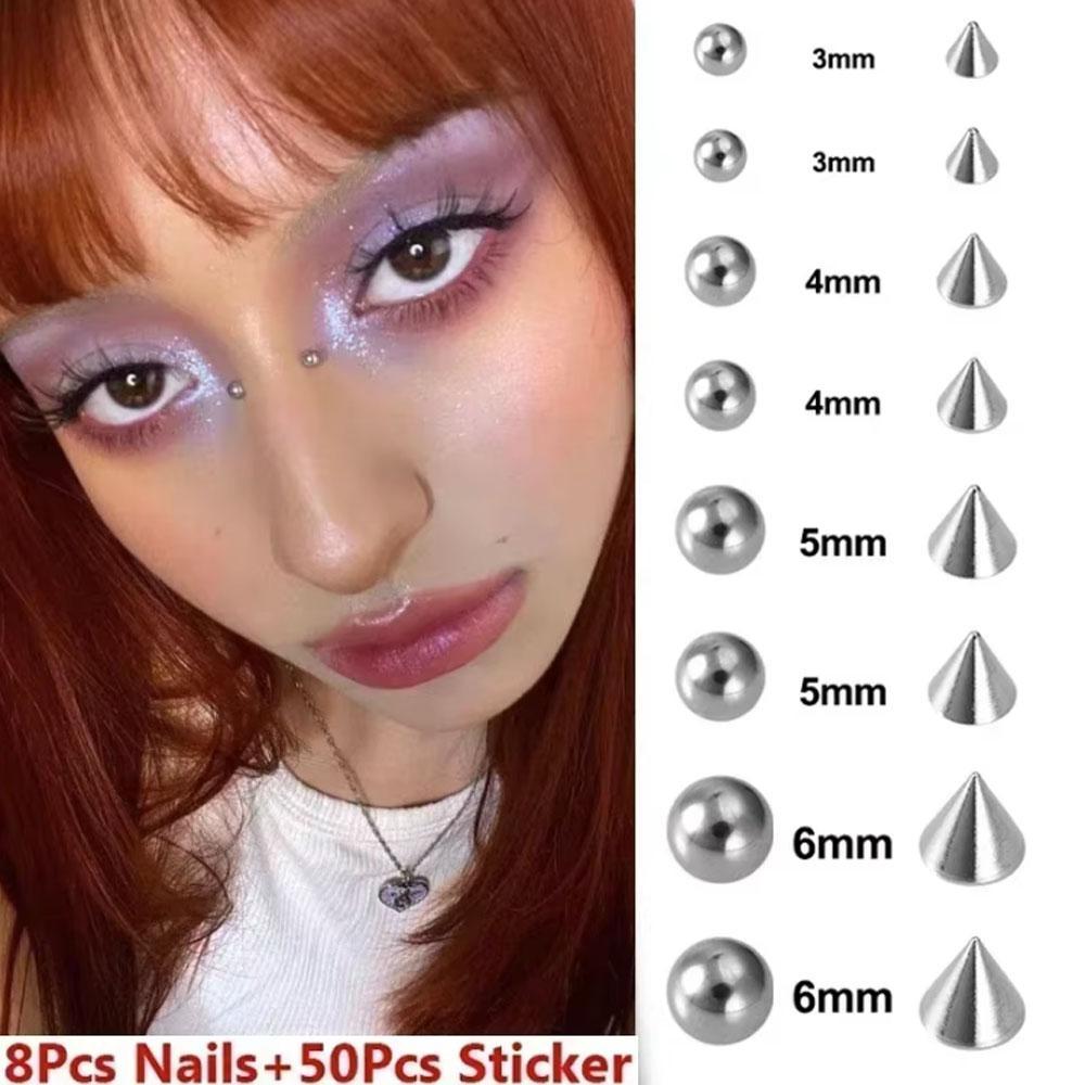 58-180pcs Set Non Piercing Lip - Body Jewelry Stickers review and price