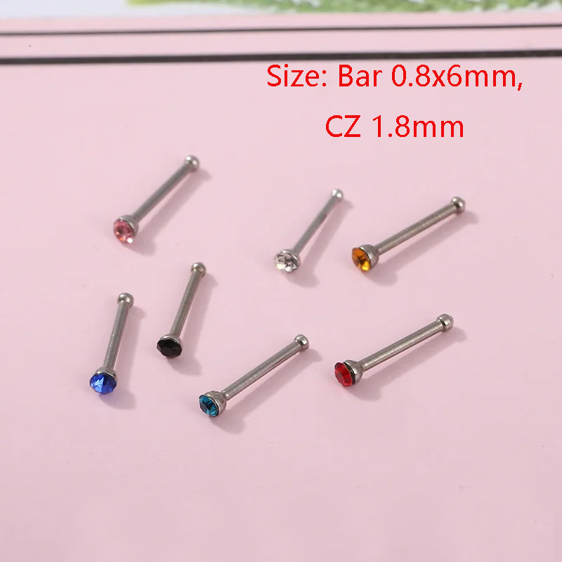 24pcs/box Crystal Nose Ring St - Body Jewelry Changing Kit review and price