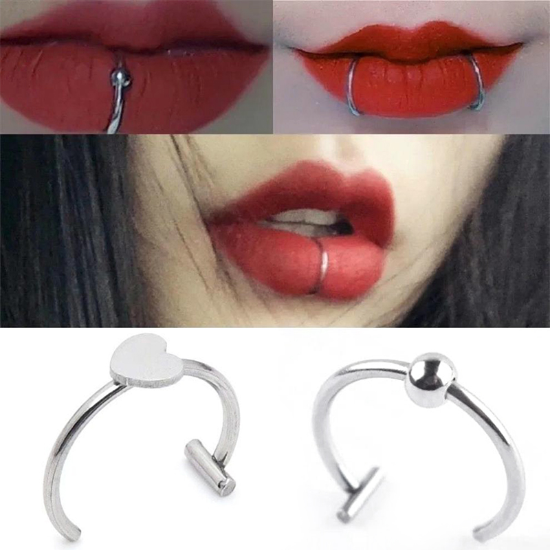 1Pc Stainless Steel Fake Nose  - Body Jewelry Labret review and price