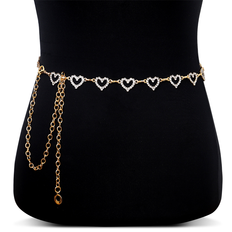 Fashion Rhinestone Heart Waist - Body Jewelry Art review and price