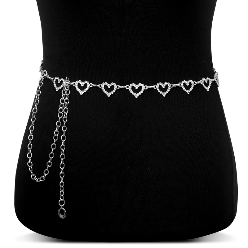 Fashion Rhinestone Heart Waist - Body Jewelry Art review and price