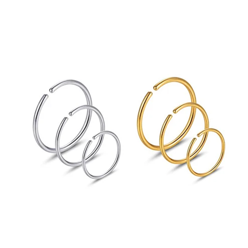 6pcs/lot Hypoallergenic Nose R - Body Jewelry Lot review and price
