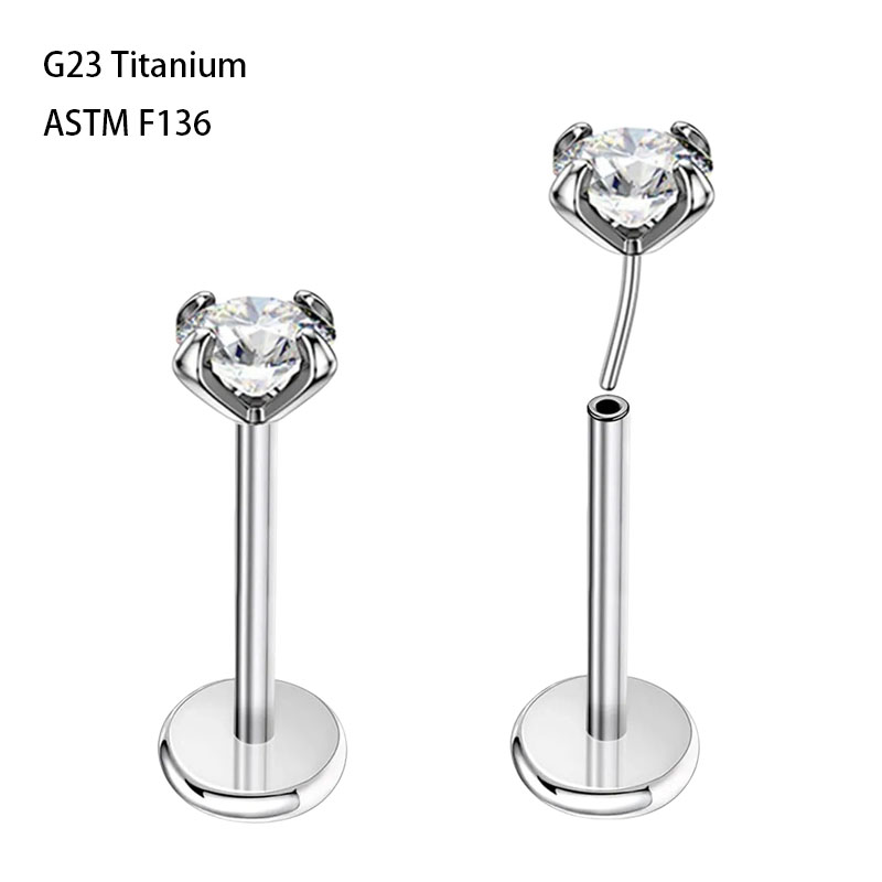 8PCSASTM F136 Titanium 20g 18g - Body Jewelry Threadless review and price