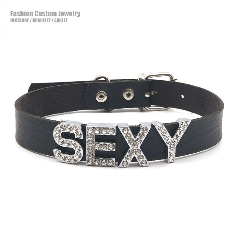 Customized Necklaces Rhineston - Body Jewelry Goth review and price