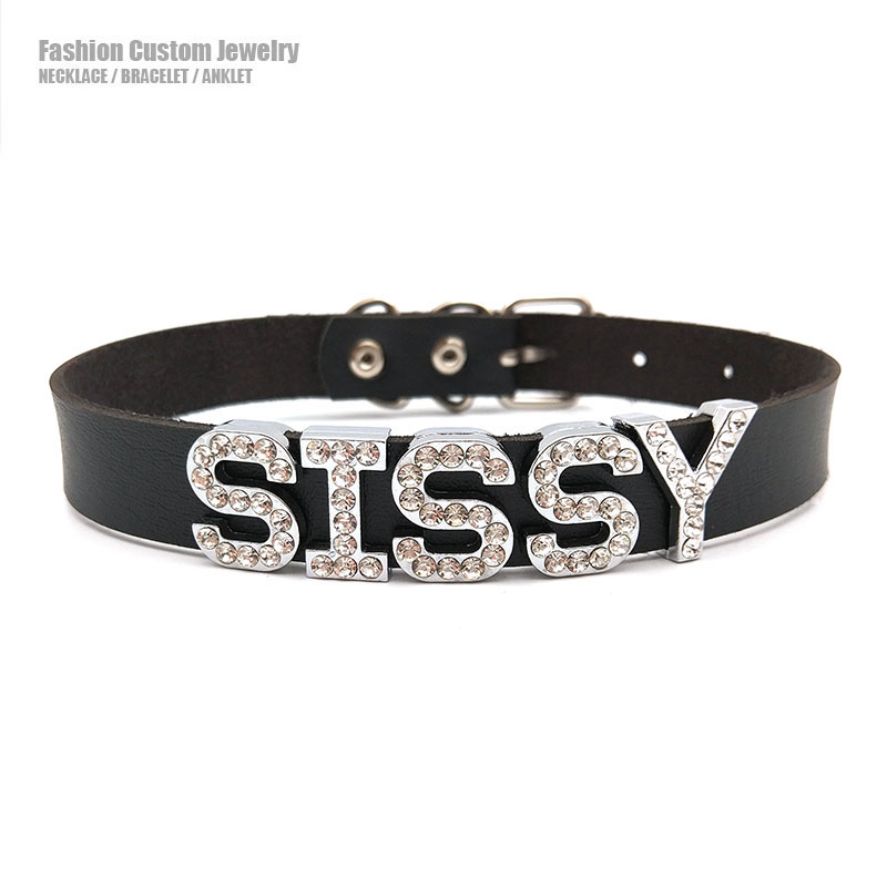 Customized Necklaces Rhineston - Body Jewelry Goth review and price