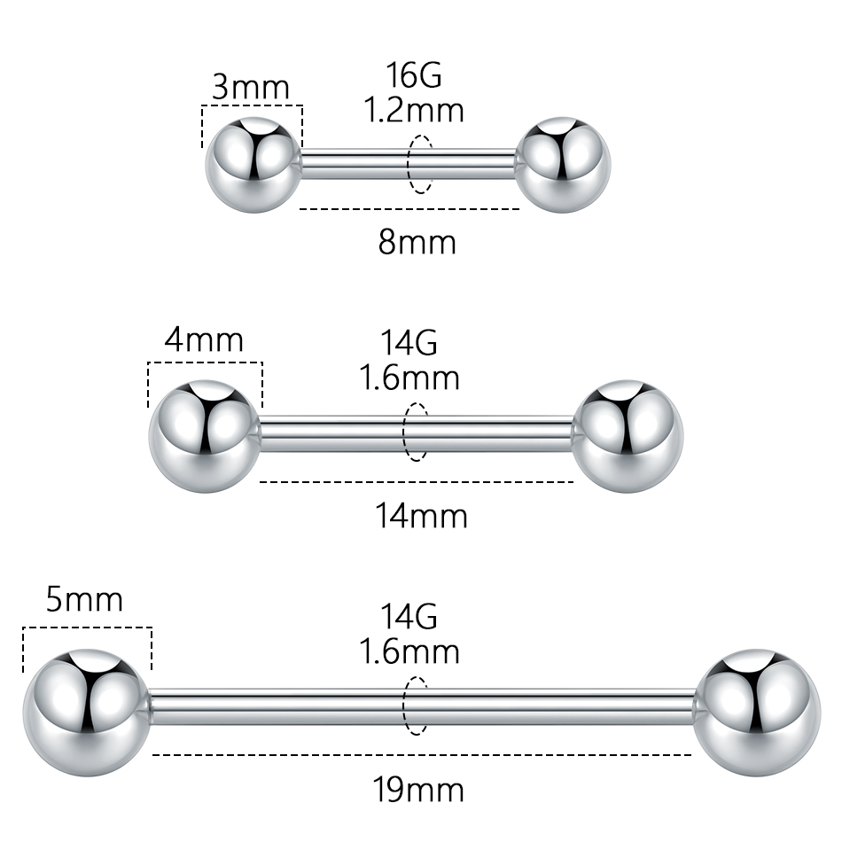 5/10Pcs G23 Titanium Threadles - Body Jewelry Threadless review and price