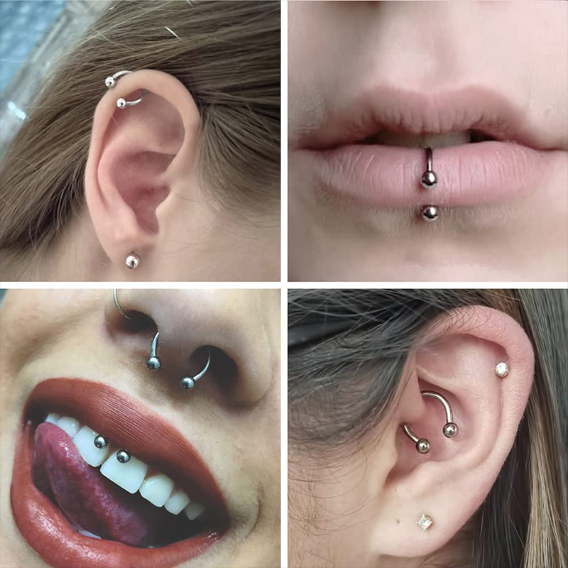 5pcs/lot Stainless Steel 18G H - Body Jewelry Lot review and price