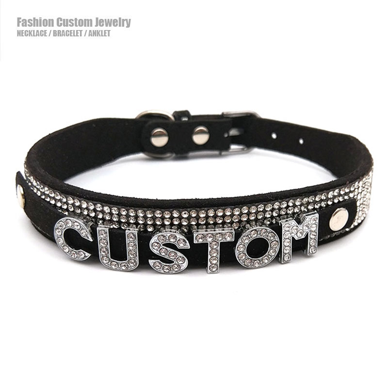 Shiny Rhinestone Letters Custo - Body Jewelry Goth review and price