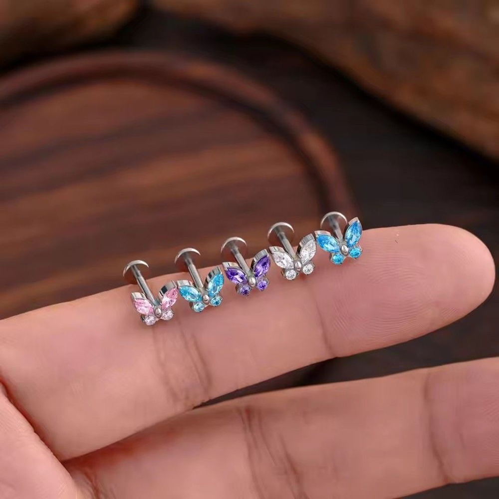 1PC G23 Titanium Butterfly Lab - Body Jewelry Labret review and price