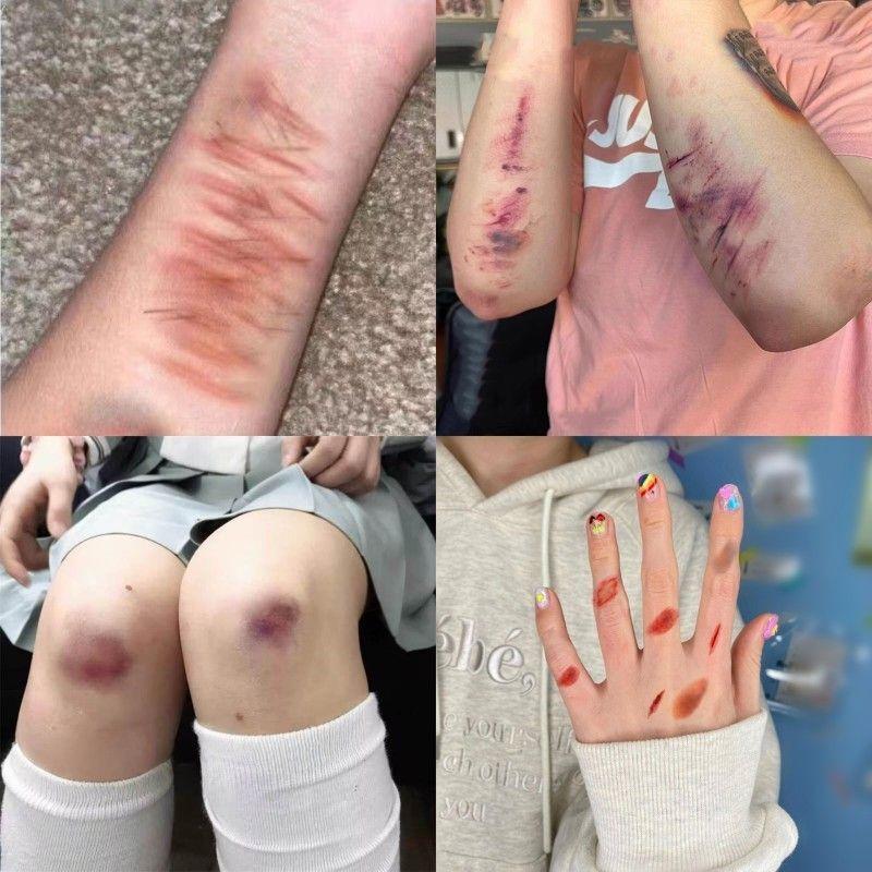 4 Sheets Halloween Wound Bruis - Body Jewelry Tattoo review and price