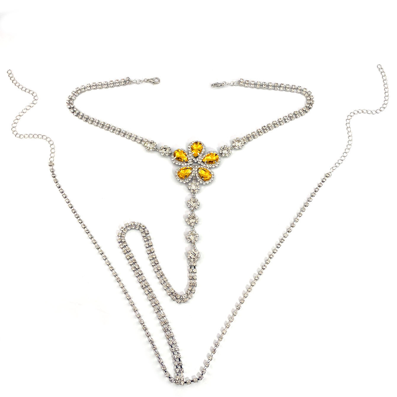1pc Flower Shaped Sexy Rhinest - Body Jewelry review and price