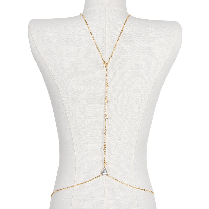 Bride Backless Rhinestone Wate - Body Jewelry Art review and price