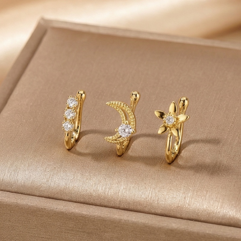 3-piece retro light luxury nos - Body Jewelry Lot review and price