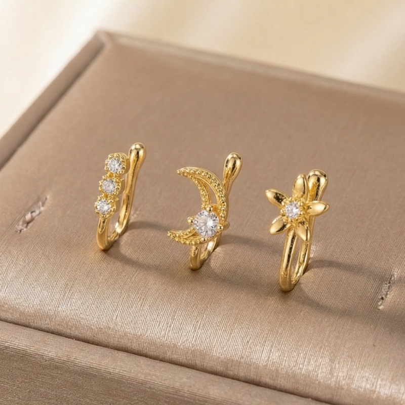 3-piece retro light luxury nos - Body Jewelry Lot review and price