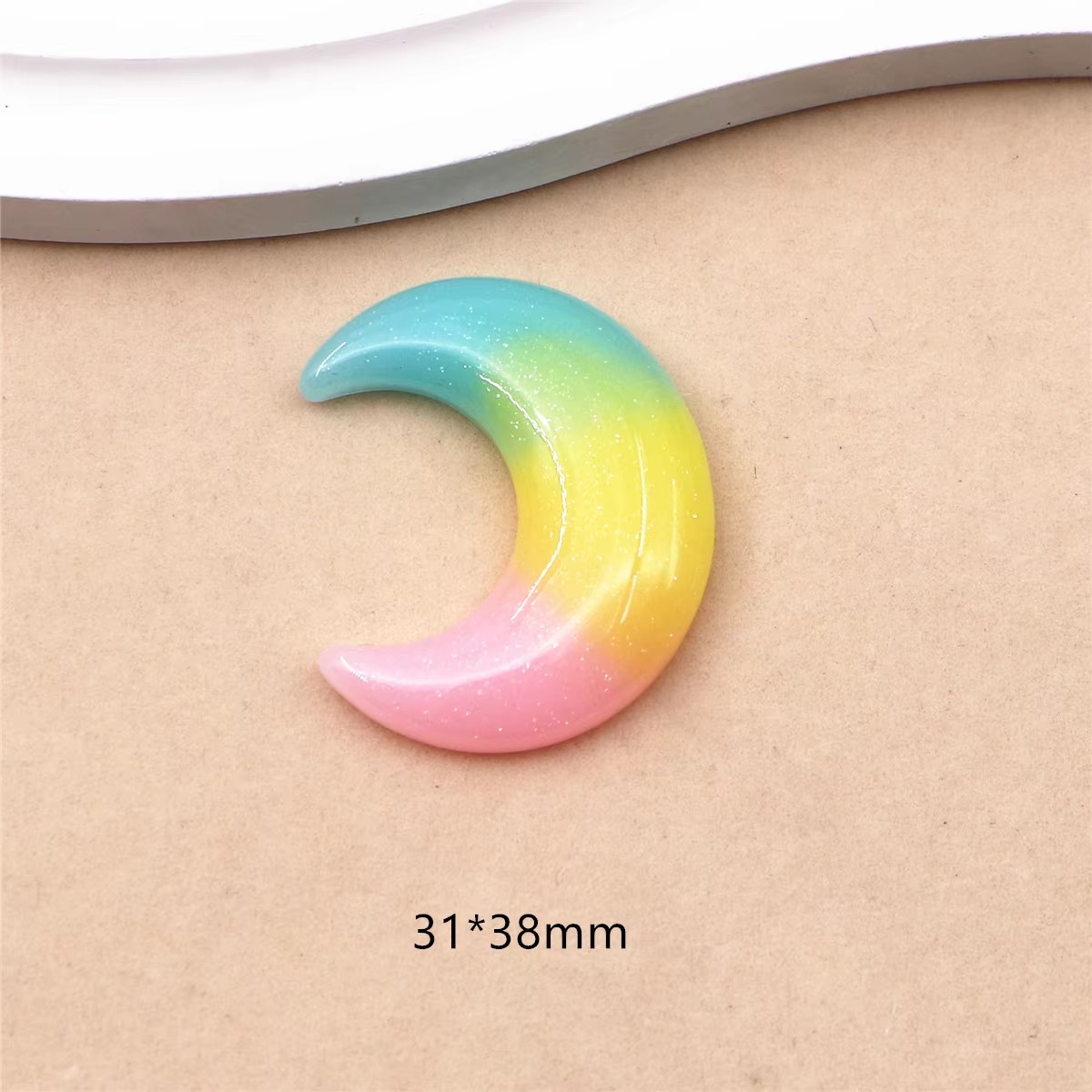 10pcs Adorable Resin Glitter F - Star Flat Back review and price