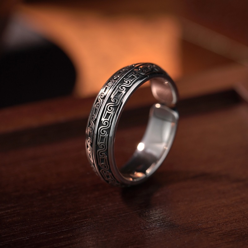 Bronze beast body scroll ring  - Body Jewelry High End review and price