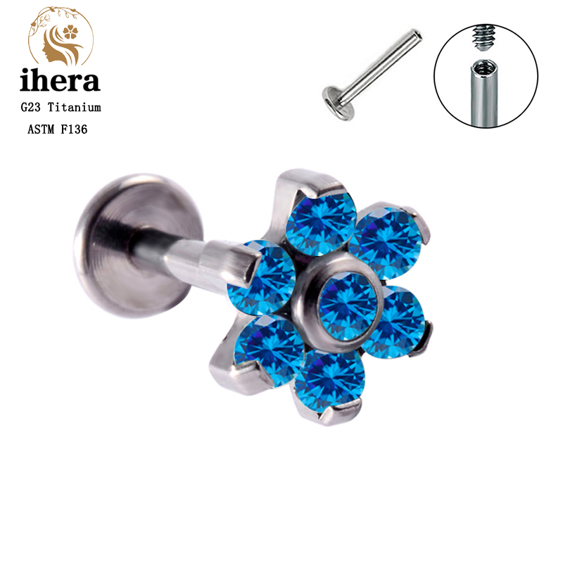 G23 Titanium Opal Flower Pierc - Body Jewelry Labret review and price