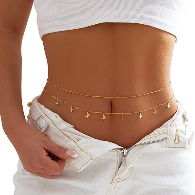 Fashion Simple Double Layer Be - Body Jewelry review and price