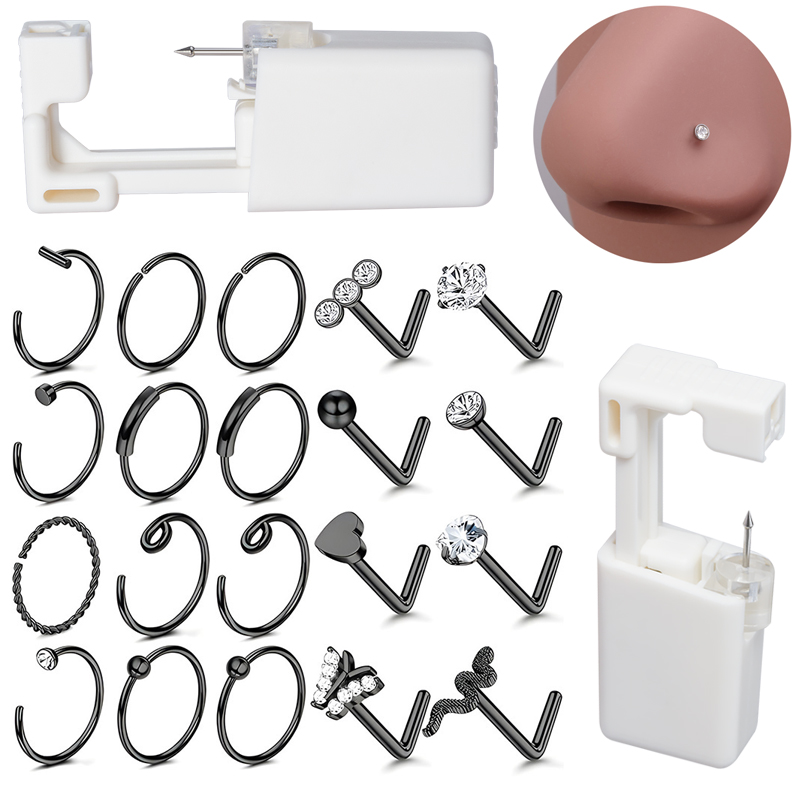 22Pcs Nose Piercing Kit Dispos - Body Jewelry Art review and price