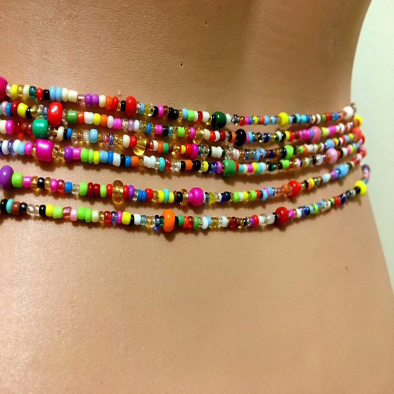 Women Layered Beaded Belly Cha - Body Jewelry review and price