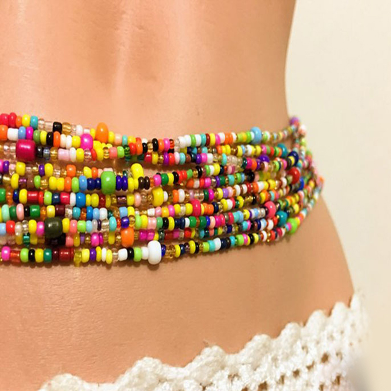 Women Layered Beaded Belly Cha - Body Jewelry review and price